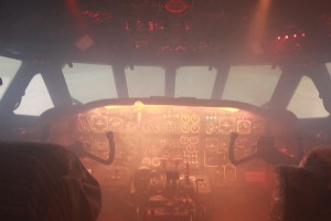 Rauch im Cockpit    
